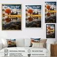 thumbnail image 4 of Designart "Reflecting on the Homestead at the Farmhouse" Landscape & Nature Floater Framed Canvas Print, 4 of 7