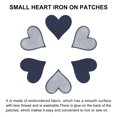 thumbnail image 4 of Uxcell Corazones Parches Indigo Parche Termoadhesivo Bordado Aplicación 2.8x2.68 Pulgadas Reparación de Ropa Mochila 10Pcs, 4 of 6