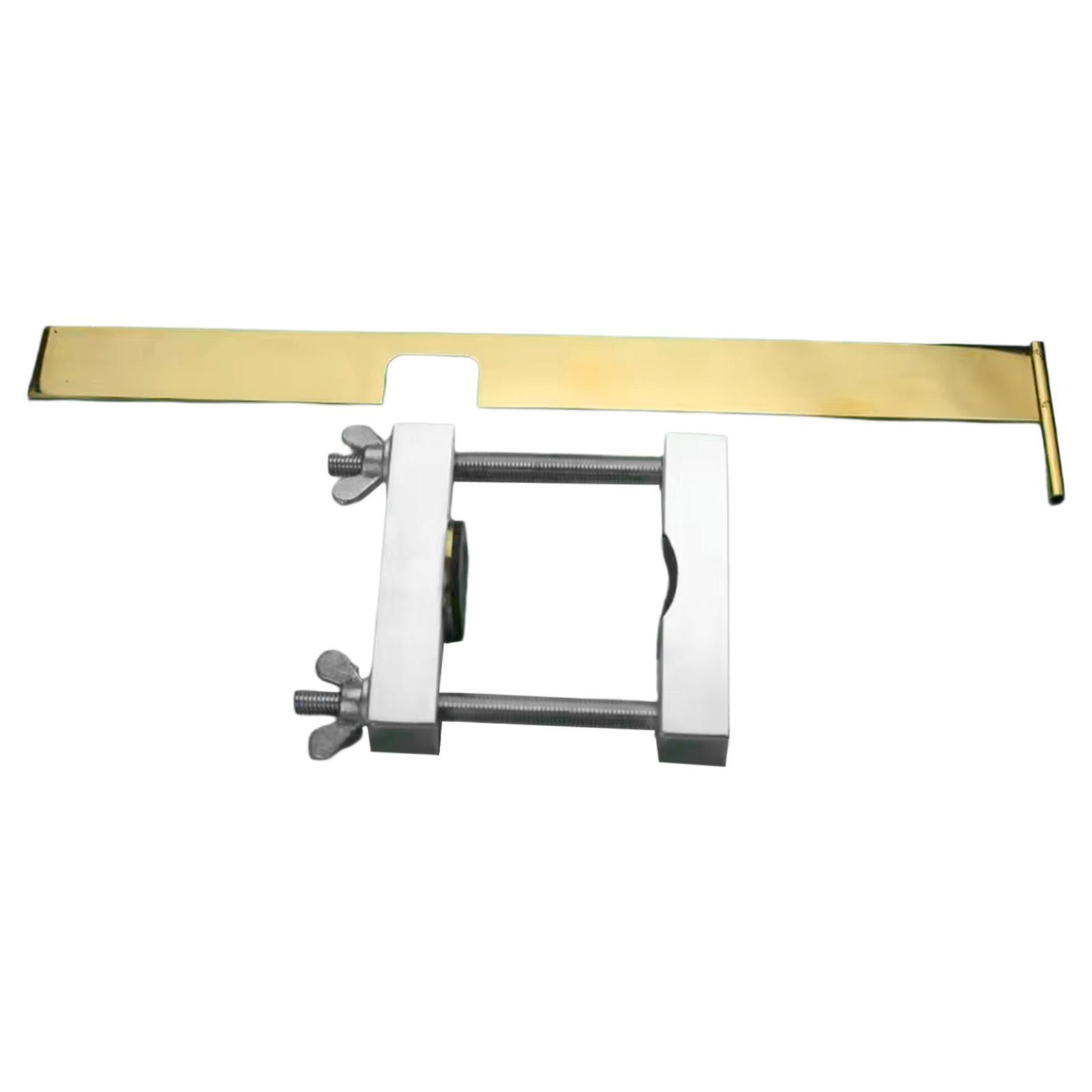 2 Pieces Violin Repair Clamp Luthier Tools Violin Making Gauge Adjustable Metal for 4/4 Violin Luthiers