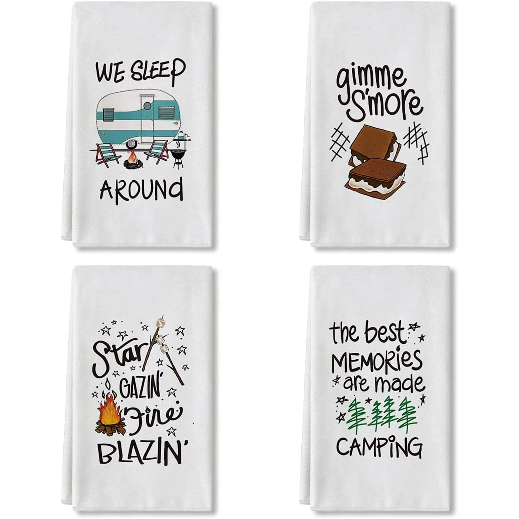 Camp Quote Funny Kitchen Towels and Dish Towels, 18 x 28 Inch Housewarming Daily Holiday Ultra Absorbent Drying Cloth Hand Towels and Tea Towels for Cooking Baking Set of 4 | Walmart Canada Camp Quote Funny Kitchen Towels and Dish Towels, 18 x 28 Inch Housewarming Daily Holiday Ultra Absorbent Drying Cloth Hand Towels and Tea Towels for Cooking Baking Set of 4 | Walmart Canada