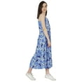 thumbnail image 2 of Bimba Robes à Bretelles Spaghetti Ajustables pour Femmes Décontractées d'Été Imprimées en Rayonne Robe Maxi, 2 of 7