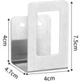 thumbnail image 3 of 2Pcs Multifunctional Storage Rack Decorative Metal Pot Lid Holders Drying Stands for Restaurants Pantry Pot Cover Chopping Boards Kitchen, Silver Hole Mount, 3 of 4