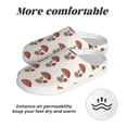 thumbnail image 6 of Wukai Red Mushrooms Print Women's Indoor Bedroom Slipper Slip On Shoes, Unisex House Shoes with Anti-Skid Sole for Men, Gift for Women Men-46/47, 6 of 7