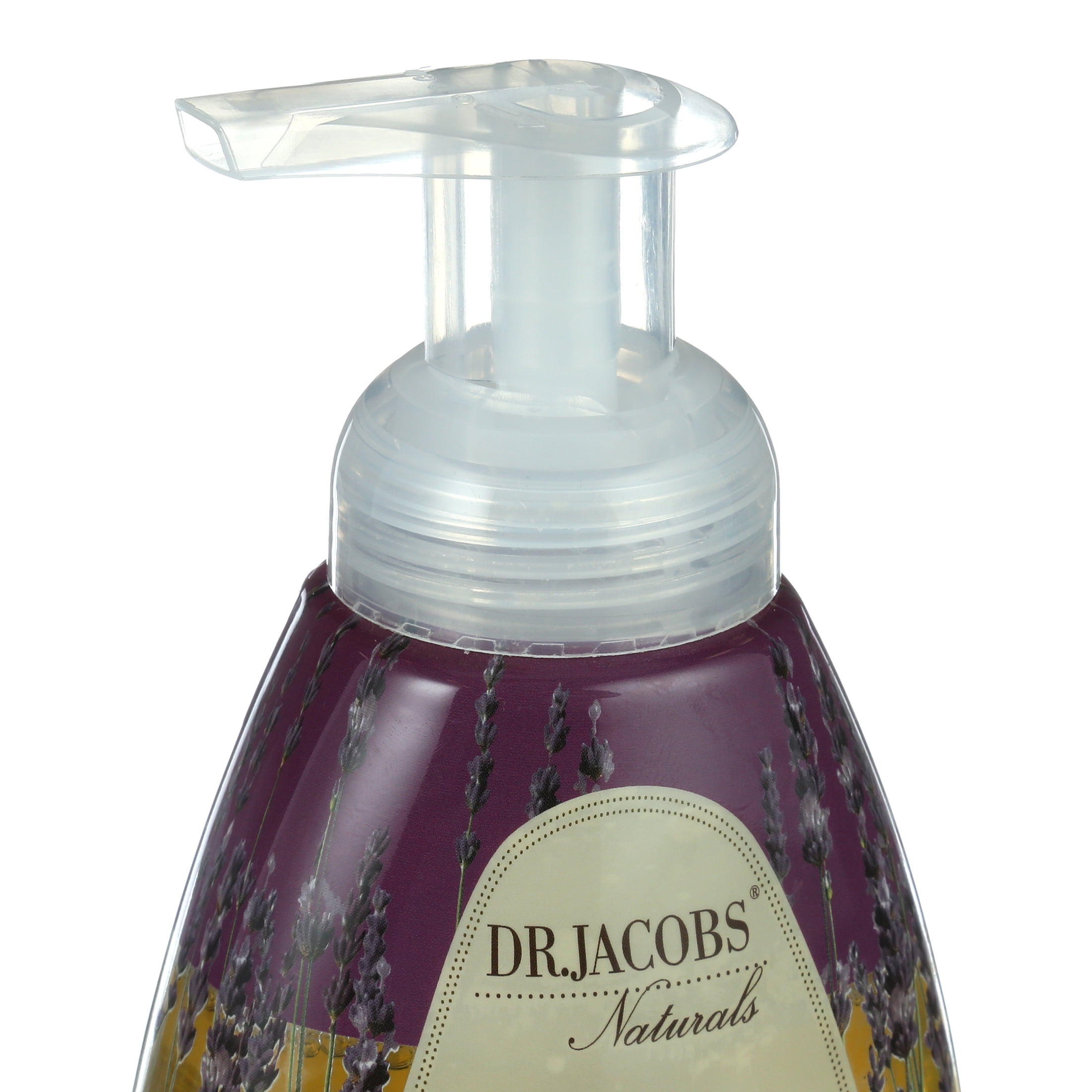 Dr Jacobs Naturals Pure Castile Foaming Hand Soap (Lavender 10 oz.) Face and Hand Wash Pump Bottle.