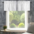 thumbnail image 4 of Grey Vertical Striped Farmhouse Short Window Curtain Valances, White Modern Simple Geometric Rod Pocket Kitchen Valances for Living Room Bedroom Bathroom Cafe 54" x 18", 4 of 8