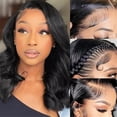 thumbnail image 4 of Transparent Lace Frontal Wig Human Hair 4x4 Human Hair Wigs for Women Pre Plucked Lace Front Human Hair Wig, 4 of 7