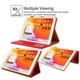 thumbnail image 2 of Feishell for iPad 10th Generation 10.9" (2022) Smart Case with Integrated Hand Strap,Premium PU Leather Multiple Viewing Angles Stand Magnetic Flip Credit Card Slots Cover,Red, 2 of 7