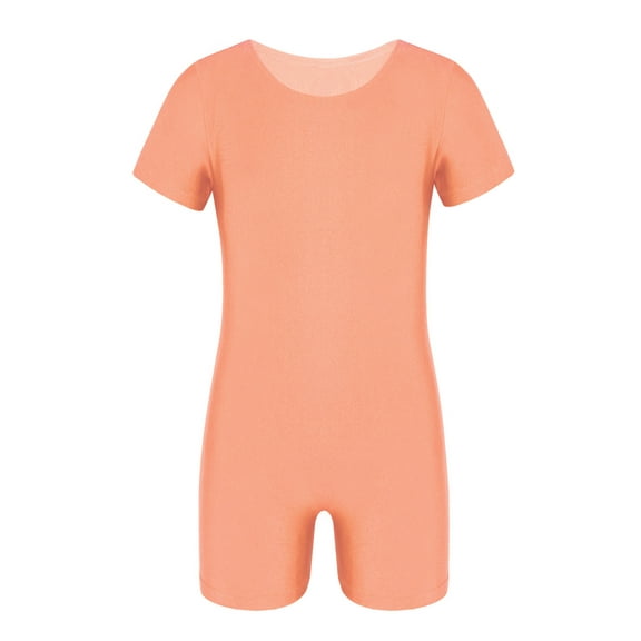 iiniim Kids Boys Girls Short Sleeves Ballet Dance Unitard Gymnastics Leotard Athletic Biketards Sports Bodysuit