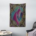 thumbnail image 1 of Fantasy Tapestry, Fractal Unicorn Figure with Mosaic Art Tile Effects Girlish Creature Display Print, Wall Hanging for Bedroom Living Room Dorm Decor, 40W X 60L Inches, Multicolor, by Ambesonne, 1 of 2