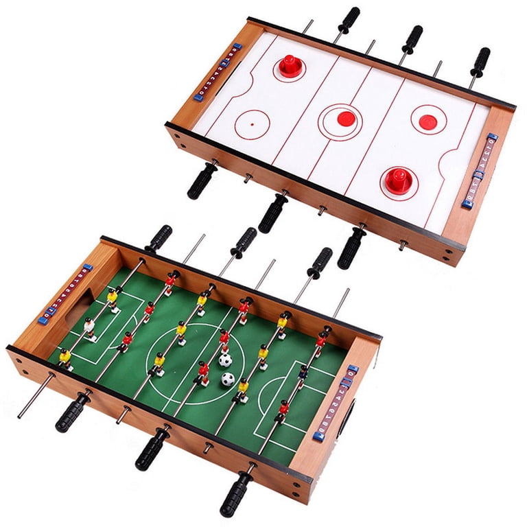 Gymax Kids Christmas Gift 2 In 1 Table Game Air Hockey Foosball