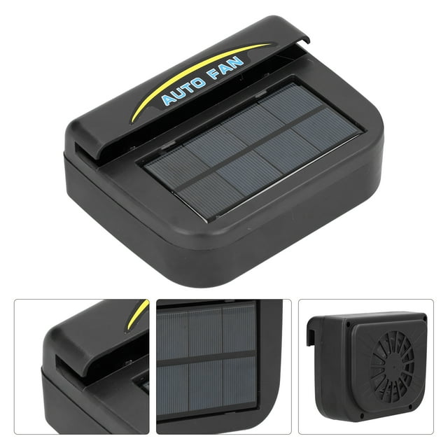 Solar Energy Car Exhaust Fan, Detoxification & Ventilation for Cooling, Deodorizing & Demisting. Protects Appliances. Lightweight.
