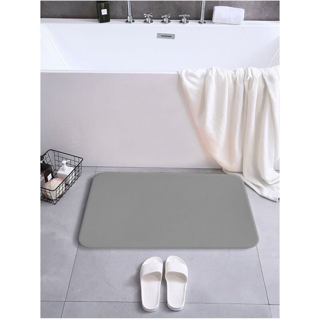 Alfombra de Baño Antideslizante 30x40cm, Alfombra de Baño de Tierra de Diatomeas Tres Capas