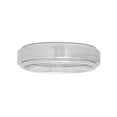 thumbnail image 3 of Men’s Gray Cobalt Step-Edge Satin Finish Wedding Band - Mens Ring, 3 of 4