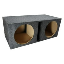 Dual 12" Sub Box Ported Vented Subwoofer Enclosure MDF Car Audio Stereo System