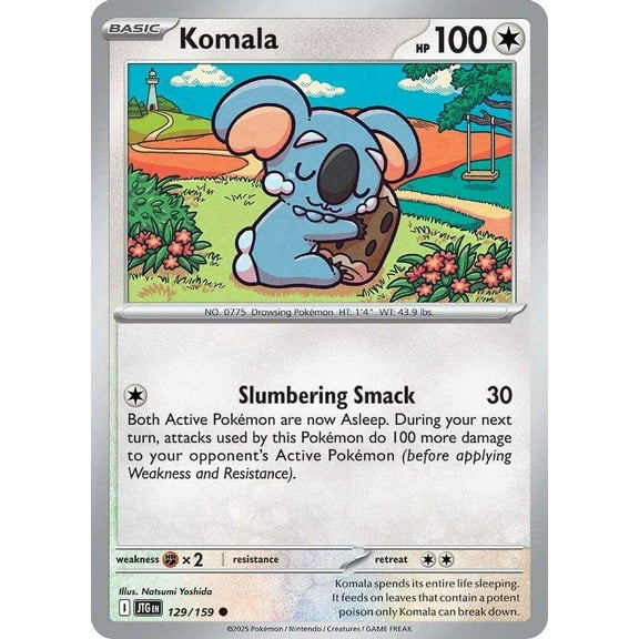 Pokemon Journey Together Common Komala #129