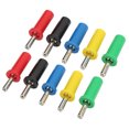 thumbnail image 4 of Banana Plugs, Stable Signal Transmission  Electrical Conductivity Lightweight 10pcs Rustproof Stackable Connector Welded Solid  For Security Accessories, 4 of 8