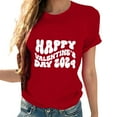 thumbnail image 4 of GA WEIHUA Womens Love Heart Raglans T-Shirts Casual Short Sleeve Valentine's Day Graphic Tees Tops Cute Graphic T Shirts Fashion Gifts for Her(Red,XXXL), 4 of 7