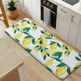 thumbnail image 5 of Yellow Lemon Fruit Branches White Pattern Kitchen Rug Mat,Kitchen Runner Rugs Non Skid Washable,Decorative Kitchen Floor Mats for Kitchen,Sink,Laundry,17"x47.2", 5 of 7