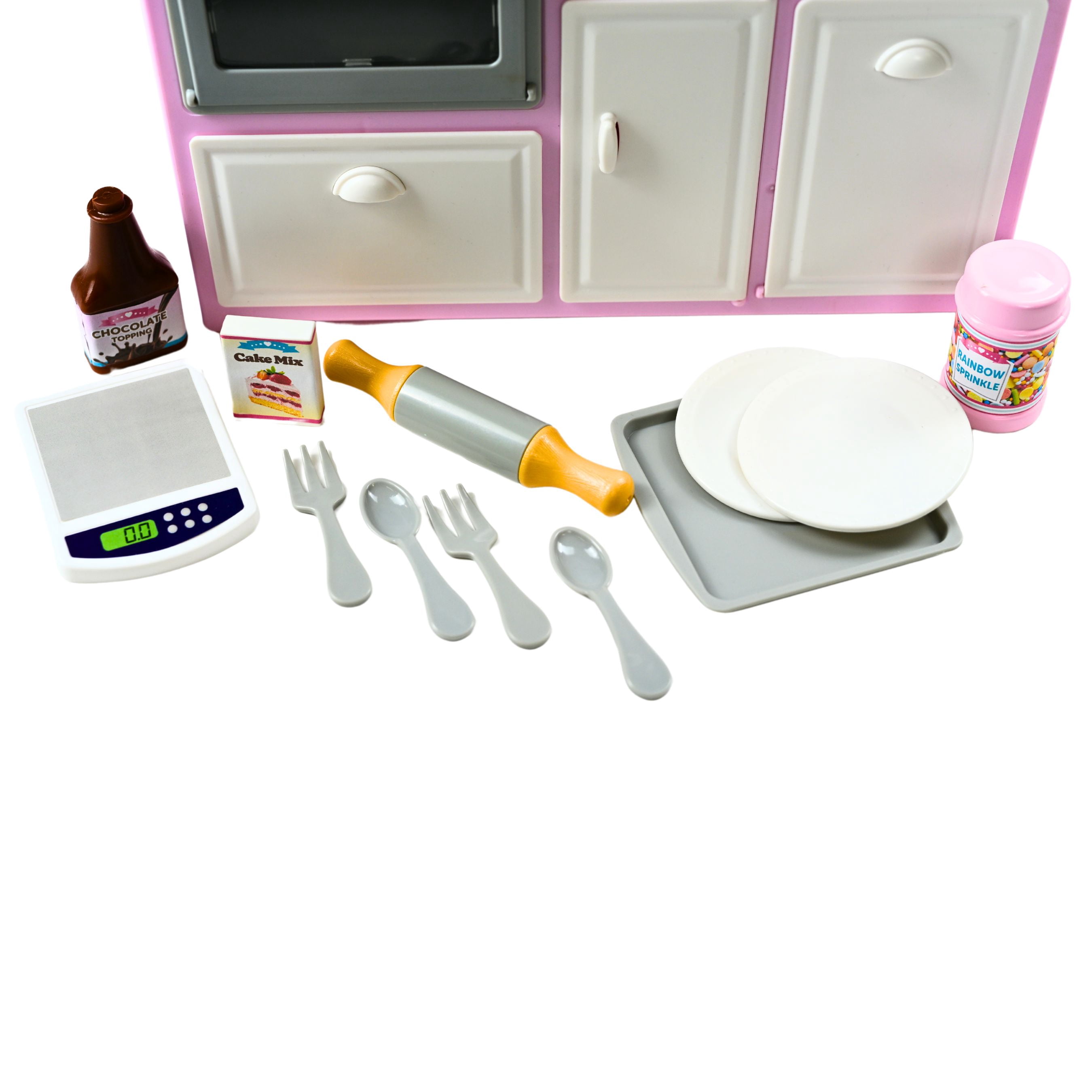 My Life As Kitchen Island Baking Play Set for 18" Dolls, 27 pieces