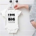 thumbnail image 5 of Dig Being Big Cousin Family Little Romper Boys or Girls Infant Baby Brisco Brands 6M, 5 of 6
