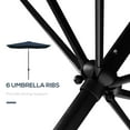 thumbnail image 6 of Outsunny 96.25 Inches Blue Solid Print Rectangle Market Patio Umbrella, Water-Resistant, 6 of 8