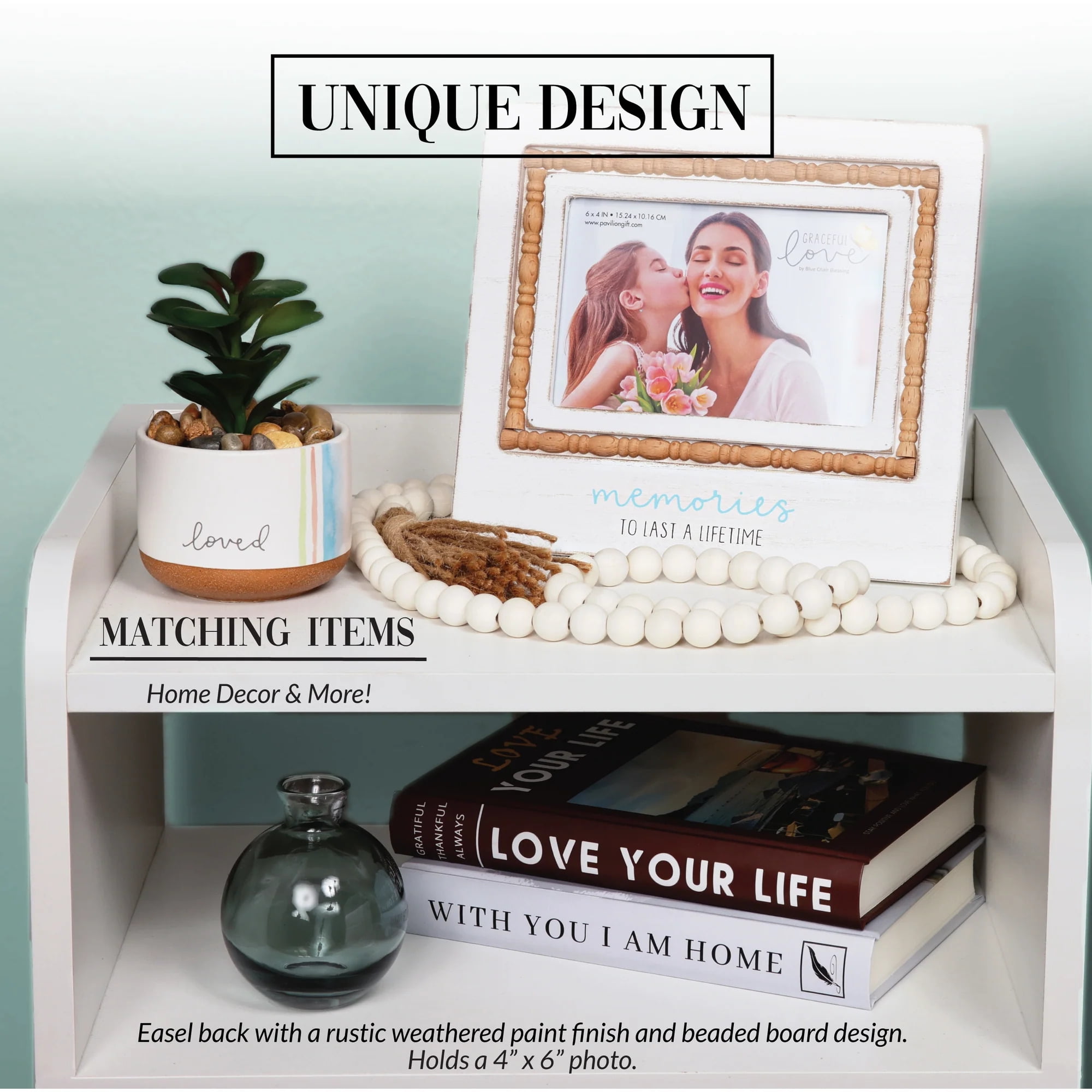 Pavilion Gift Company Memories Are Made At The Lake Photo Frame - Holds 6x4 Photo, 7.5x6.75 Inches - View #3
