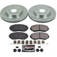 thumbnail image 3 of PowerStop Front Z23 Evolution Sport Carbon-Fiber Ceramic Brake Pad and Drilled & Slotted Rotor Kit Fits: SUZUKI Select Models K5886, 3 of 10