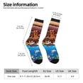thumbnail image 4 of Goofa Animals On Noah's Ark2 Printed Men's Crew Socks, Soft Durable Breathable Moisture-Wicking with Odor Control Cotton socks, 4 of 9