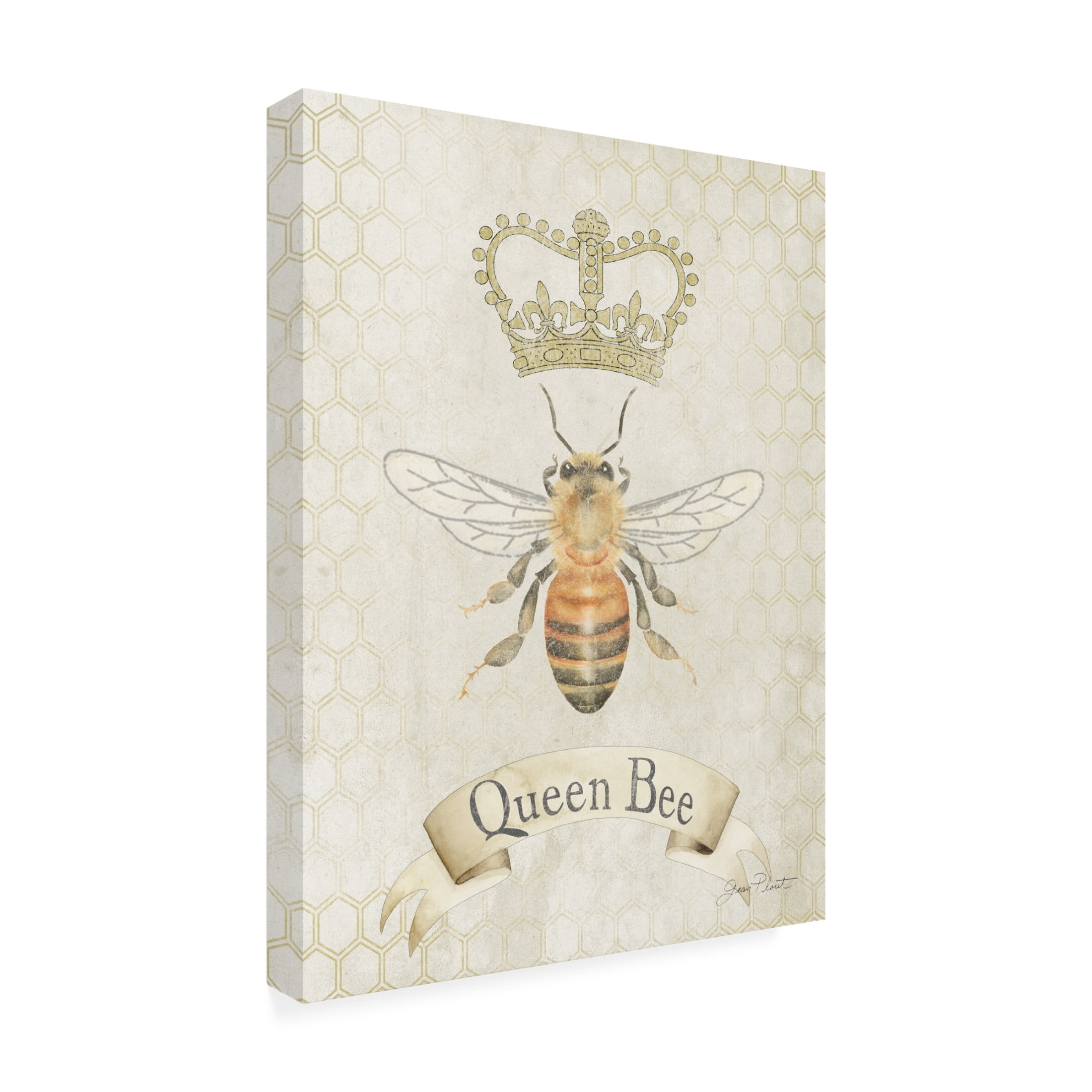 Canvas Wall Art - Jean Plout 'Queen Bee Collection A' Wall Art for Living Room, Bedroom, or Office Décor by Trademark Fine Art - 24 x 32 Inches