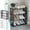 BK, variant on Yyuenw Shoe Rack, Shoe Rack Shoe Rack Storage Organizer With 4 Tiers Metal Shelves For Bedroom Closet Entry Dorm Room