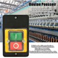 thumbnail image 2 of Interruptor de botón, interruptor de botón de control de encendido a prueba de agua monofásico/trifásico de CA 220 V/380 V 10 A, botón de control de encendido/apagado con carcasa, interrupto, 2 of 5