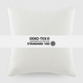 thumbnail image 6 of Noble Linens 2-Pack Cotton Slub Decor Throw Pillows Solids Mustard & White, 6 of 8