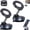 Black*2, variant on One-Step Lock Magnetic Vacuum Phone Mount, Retractable Car Phone Mount - 360° Magnetic Holder