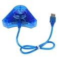 thumbnail image 2 of Controlador PS Adaptador Convertidor Accesorios de Videojuegos Para -Azul de Alta Soledad Adaptador USB de PS2 a PC, 2 of 9