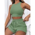 thumbnail image 2 of Conjunto de pijama de 2 piezas para mujer, ajustado, camisola, pantalones cortos, ropa de dormir FLhrweasw Para estrenar, 2 of 7