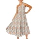 thumbnail image 1 of Vestido largo floral de un solo hombro para fiestas de verano, bodas en la playa y vacaciones Encanto bohemio, 1 of 6
