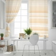 thumbnail image 5 of Fsddascl Orange Stripe Blackout Curtains for Bedroom/Living Room, Thermal Insulated Kitchen Curtains, Abstract Art Modern Vertical Striped Grommet Darkening Window Treatment Drapes 52"x90"x2, 5 of 8