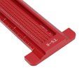 thumbnail image 4 of Règle de Menuiserie Type T Règle Carrée Règle de Trou de Menuiserie, Outil de Mesure en Aluminium Mini Griffoir pour Matériel pour Usinage Précis CNC, 4 of 7