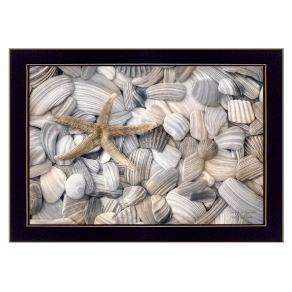Starfish and Seashell By Lori Deiter Printed Wall Art Wood Multi-Color