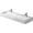 White with WonderGliss / Ground, variant on Duravit 454120024 Vero Wall Mount Bathroom Sink with Overflow and Two Tap Platform