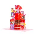 thumbnail image 3 of Tarjeta de Felicitación DESIMPLE Regalo Amado Perros 7" Pop-Up 3D, 3 of 9