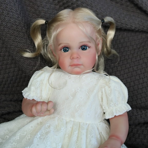 Real Lifelike Reborn Newborn Dolls Vinyl Silicone Beautiful Toddler Girl Doll Gift