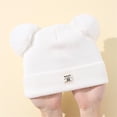 thumbnail image 7 of nvzhuang Baby Beanie Hat Soft Winter Warm Double Pom Toddler Knit Hat Infant Crochet Hat Skull Cap, 7 of 7
