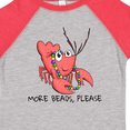 thumbnail image 4 of Inktastic More Beads, Please Cute Mardi Gras Crawfish Boys or Girls Toddler T-Shirt, 4 of 5