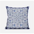 thumbnail image 1 of HomeRoots 413808 18 in. Geostar Zippered Suede Throw Pillow, Light Blue & Navy, 1 of 1