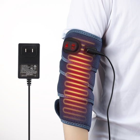 Heating Pad Wrap for Multiple Areas ,Electric Heating Strap Extra Long, Heated Arm Sleeve with 4 Heat Settings and 3 Timer Modes, Heated Wrap Around Wrist Brace for Hand, Arm, Elbow, Knee, Ankle