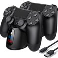 thumbnail image 1 of PS4 Controller Charger Station, PS4 Charger PS4 Charging Station for Playstation 4 Dualshock 4 Controller, Upgraded PS4 Charging Dock Station with 1.8hoFast-Charging for Playstation 4 Controllers, 1 of 5