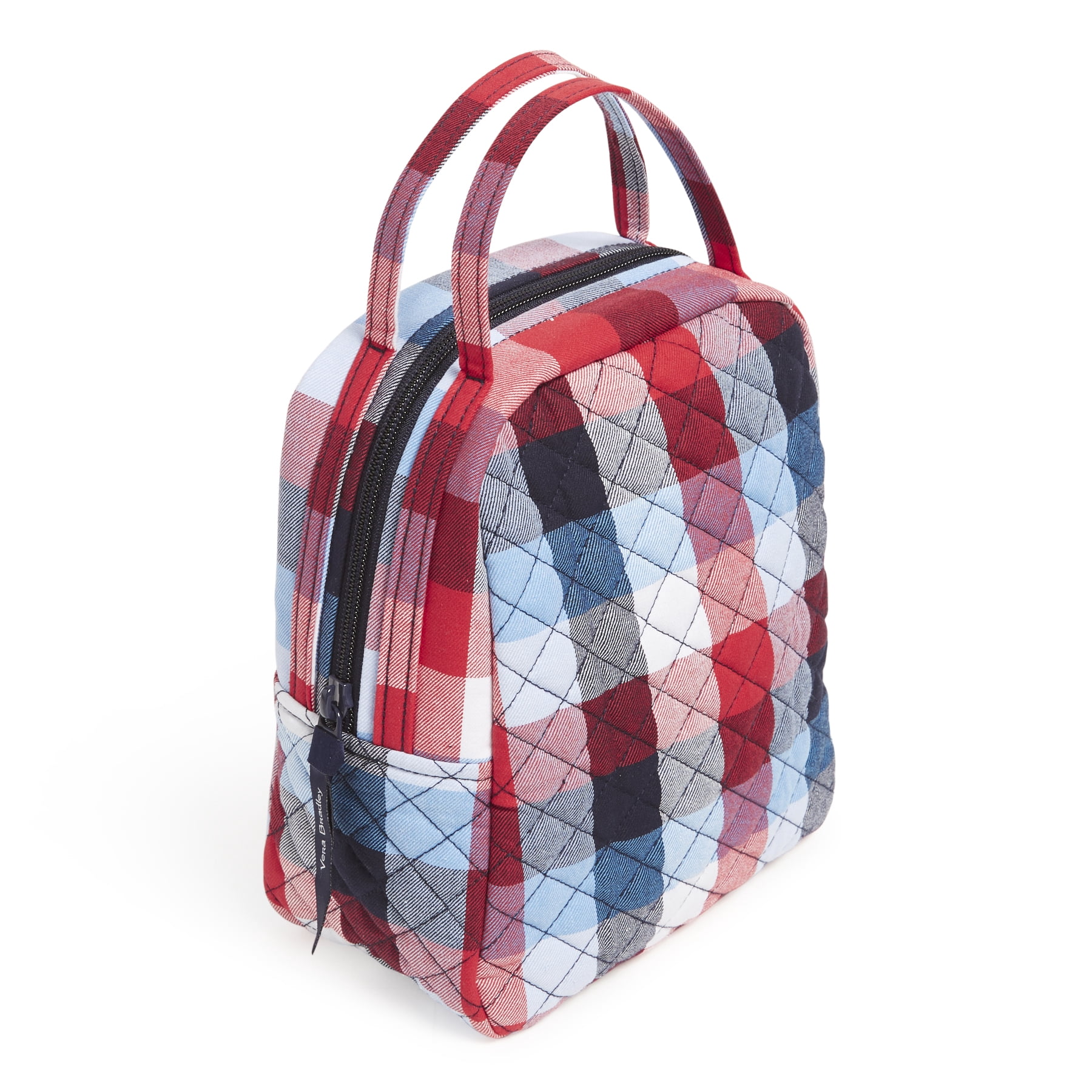 Vera Bradley Women's Recycled Cotton Lunch Bunch Bag Patriotic Plaid
