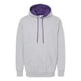 thumbnail image 1 of King Fashion KF9041 Two-Tone Hooded Sweatshirt, 1 of 2