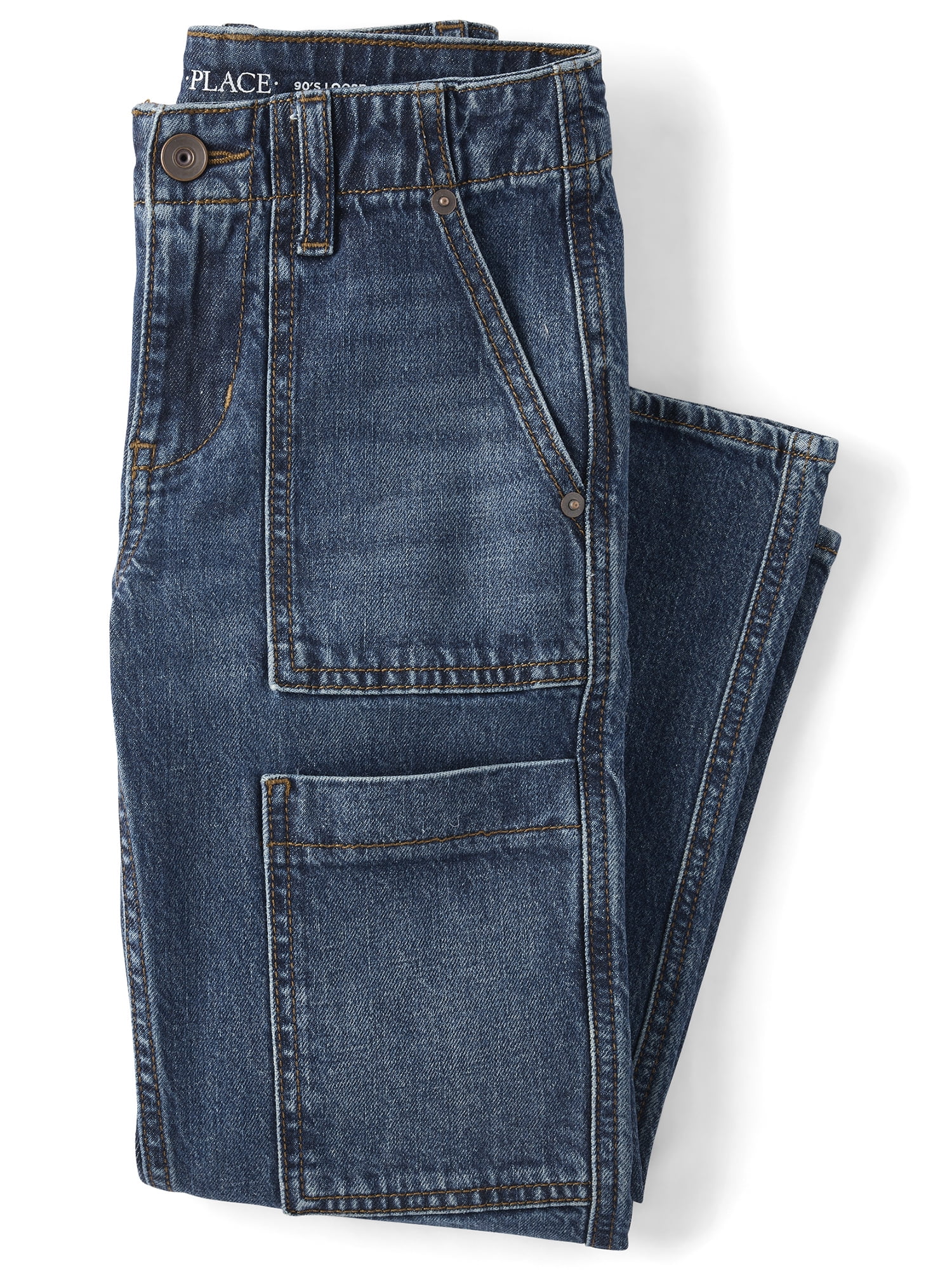 The Children's Place Boys Carpenter 90s Loose Jeans, Sizes 4-18